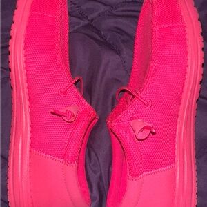 Hey Dude Electric Pink Slip-On Shoes M9 W10.5